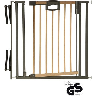 Barrière de sécurité Easy lock wood plus 84,5-92,5 cm GEUTHER