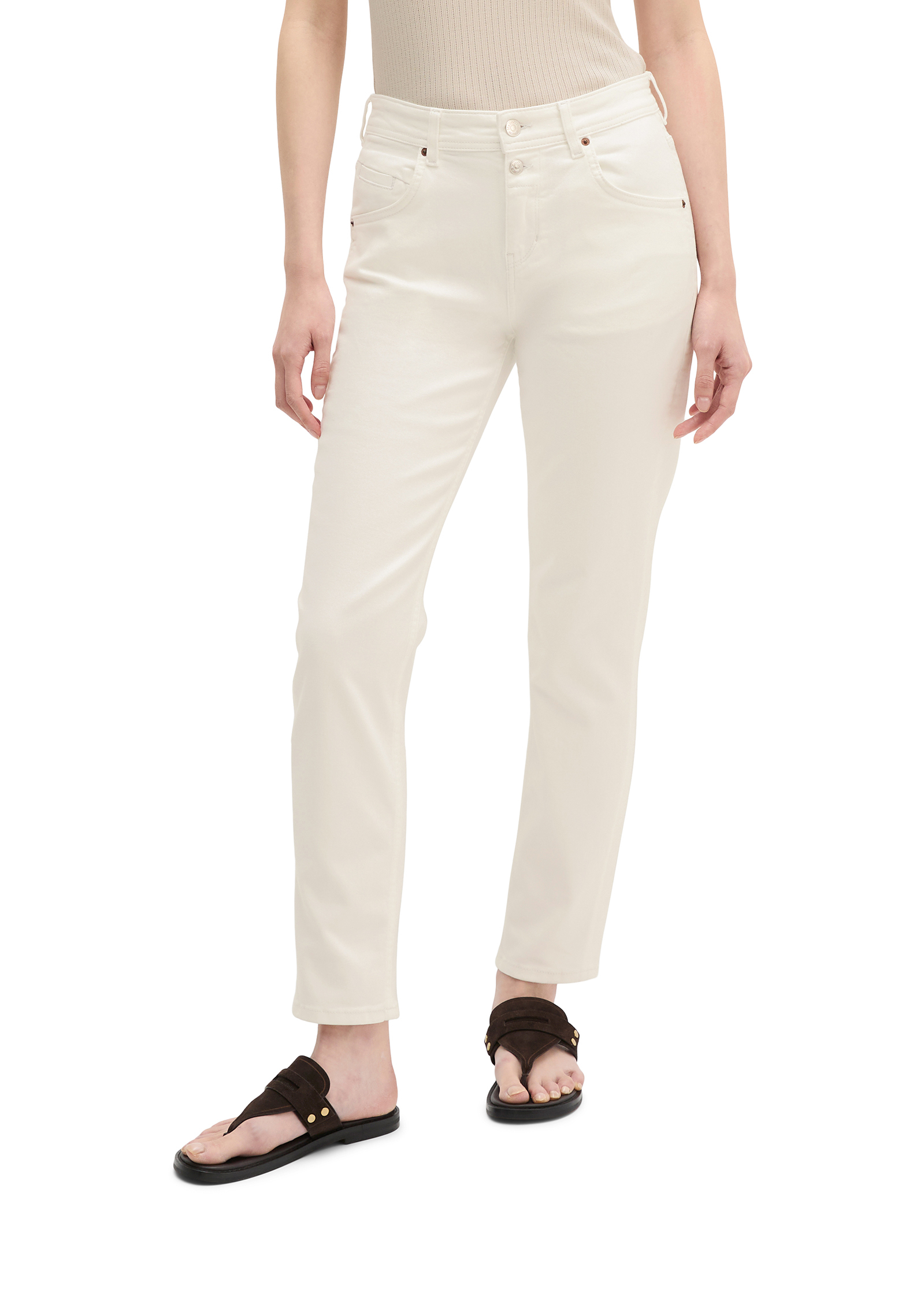 Jeans modèle Theda boyfriend cropped en denim Left Hand, MARC O'POLO