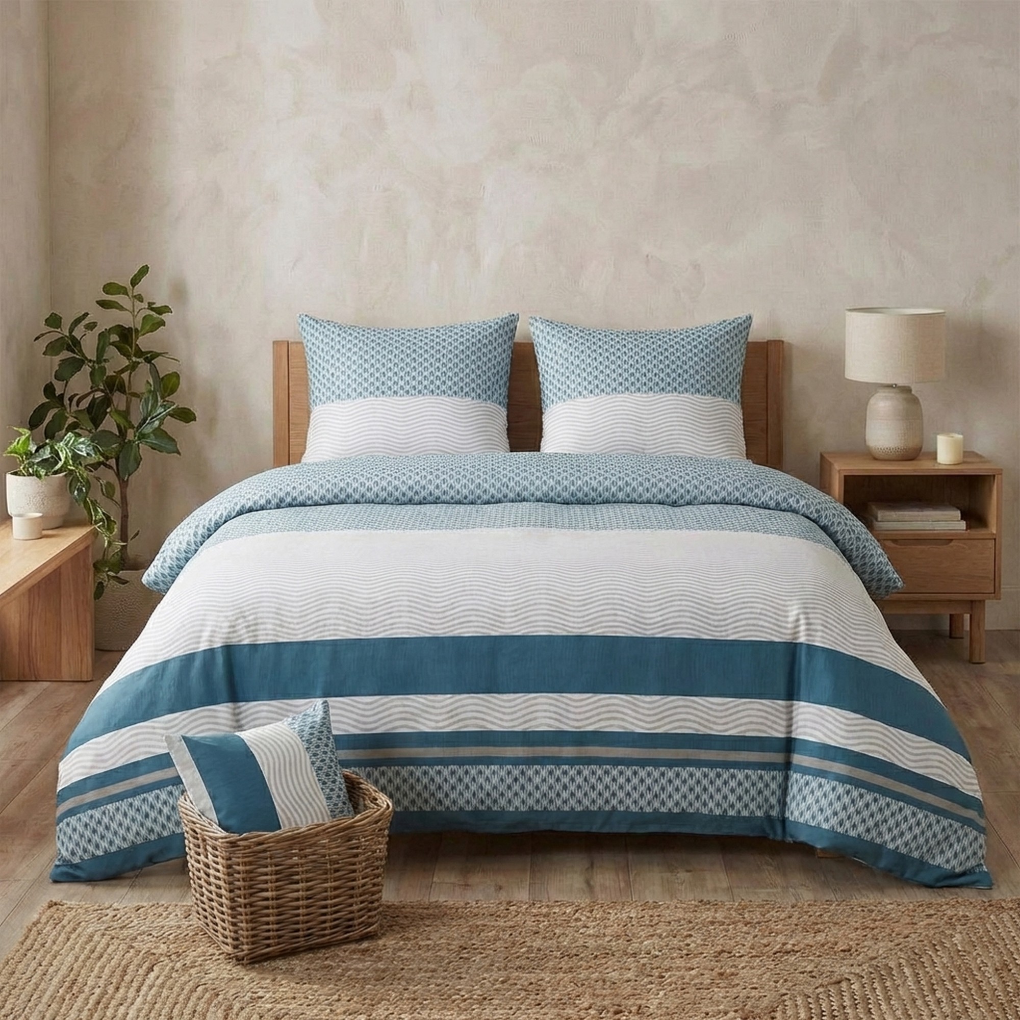 Parure de lit - Housse de couette Coton 57 fils, EDEN