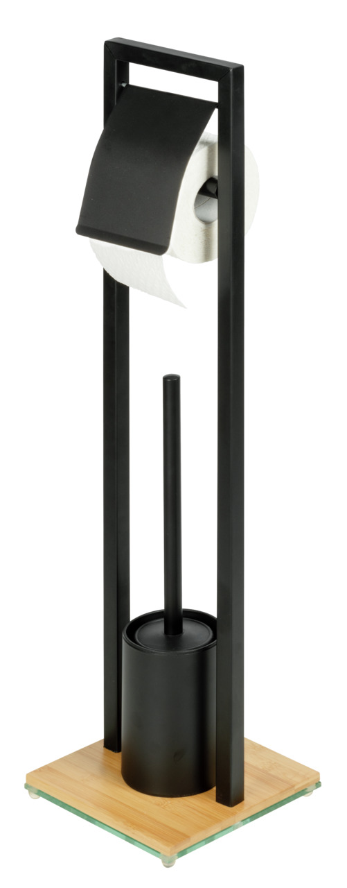 Serviteur WC porte-papier, brosse WC BAMBUSA, WENKO