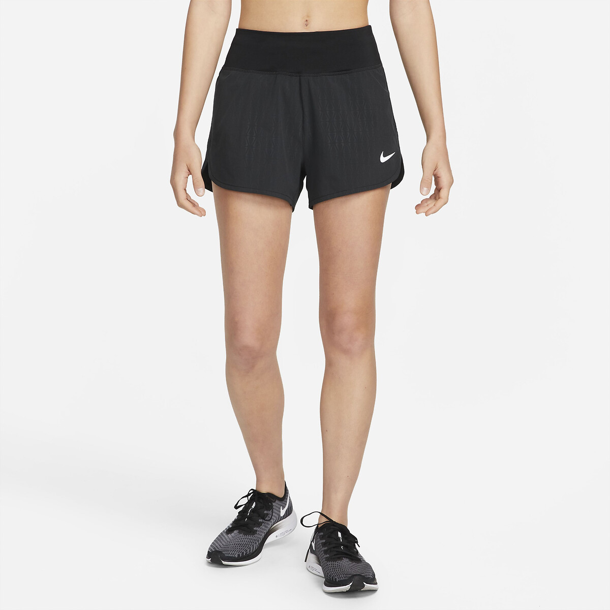 Dri-fit eclipse running shorts with logo print , black, Nike | La Redoute