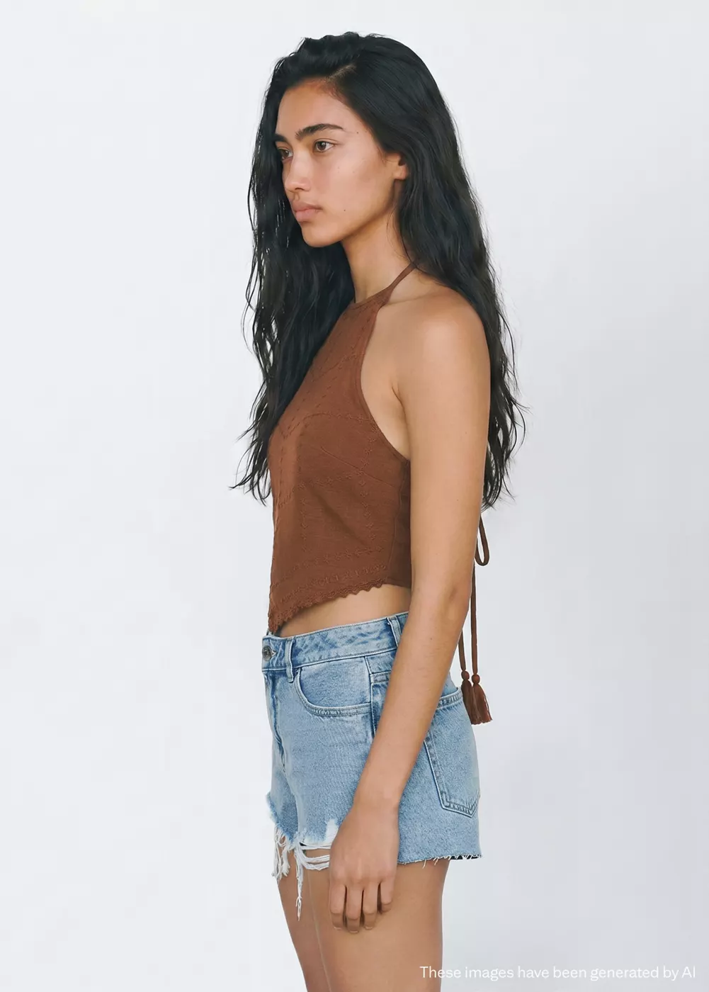 Short détail effiloché, MANGO TEEN