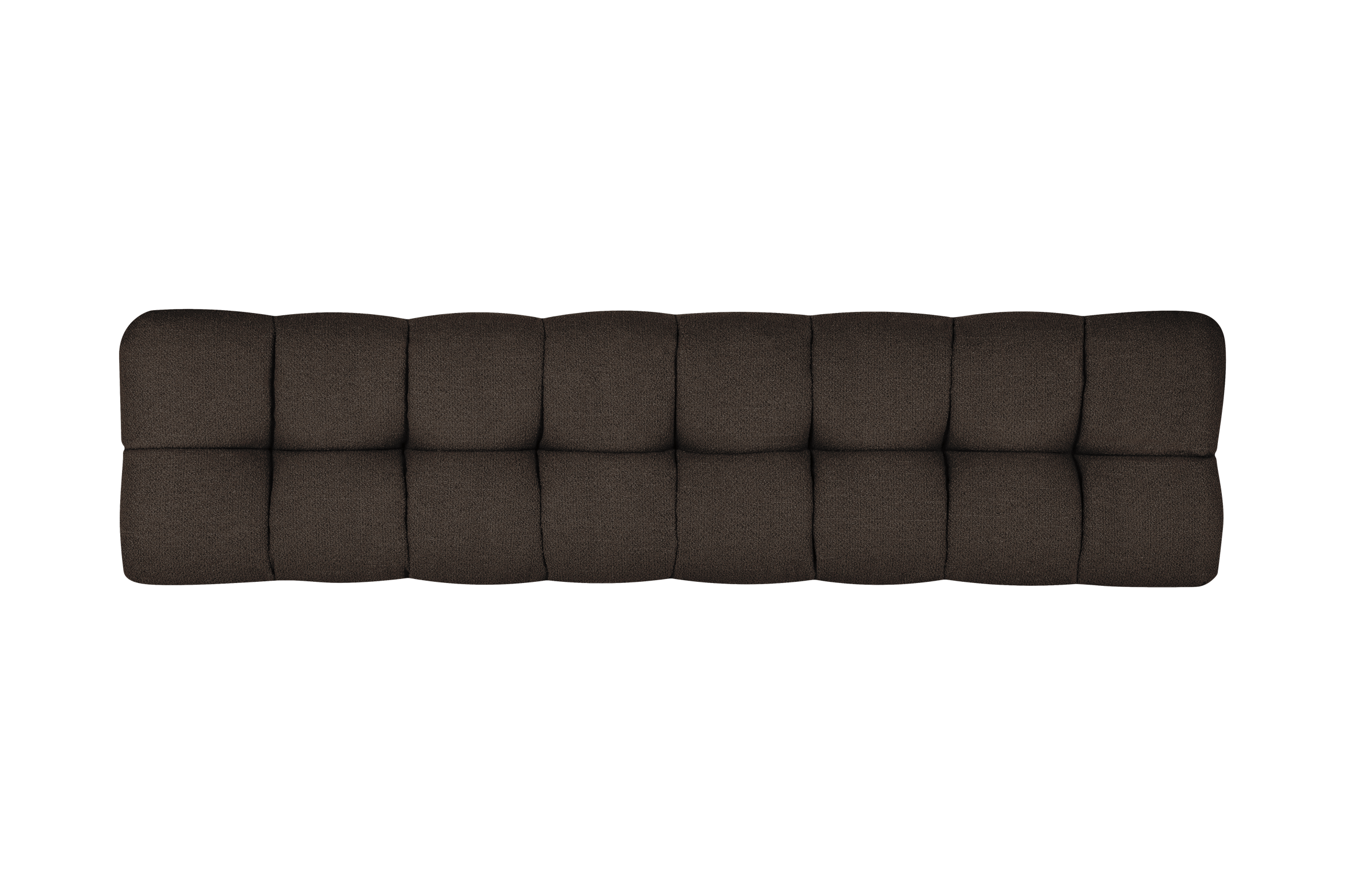 Tête de lit Bolbi - bouclé marron chocolat, NOO.MA