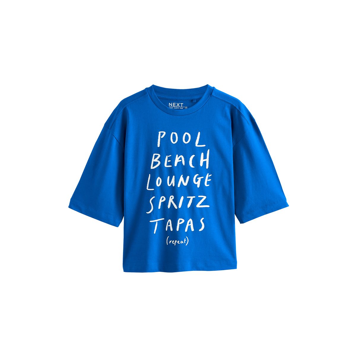 T-shirt à col rond avec slogan, NEXT