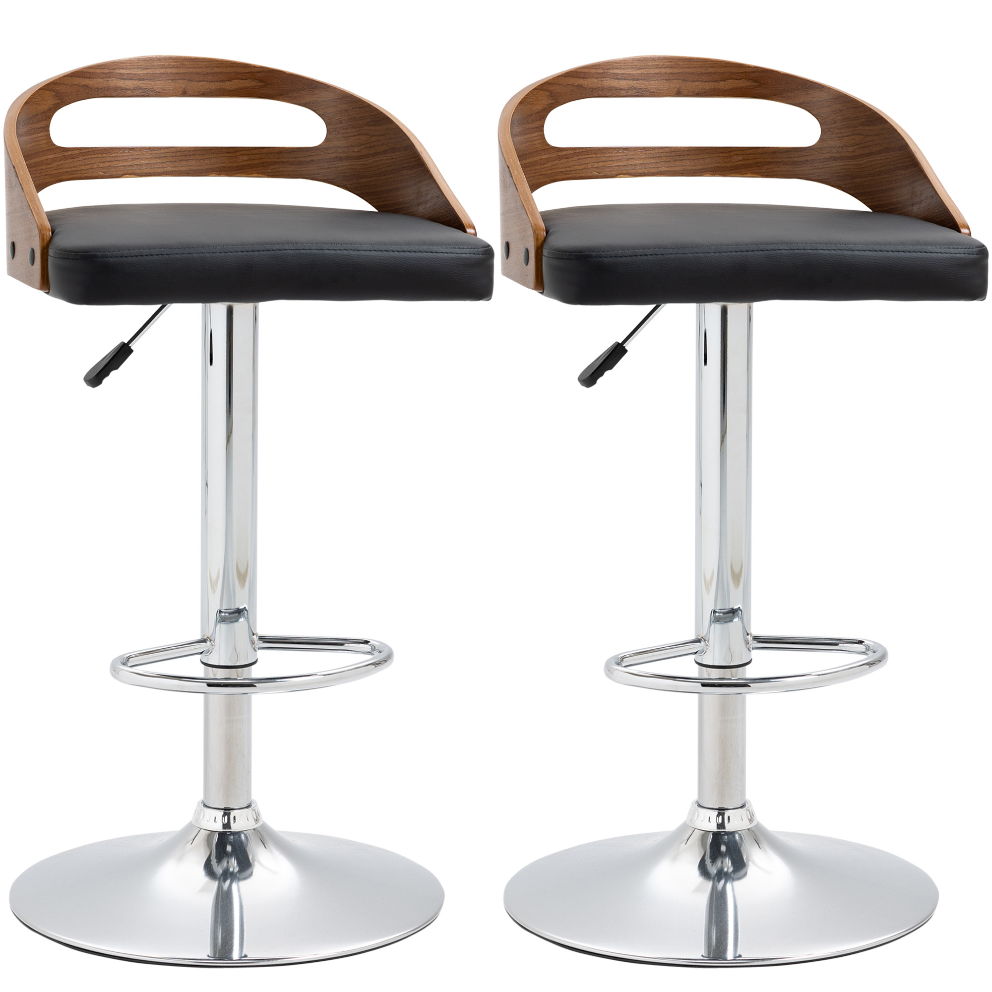 Tabouret de bar revêtement synthétique PU, HOMCOM