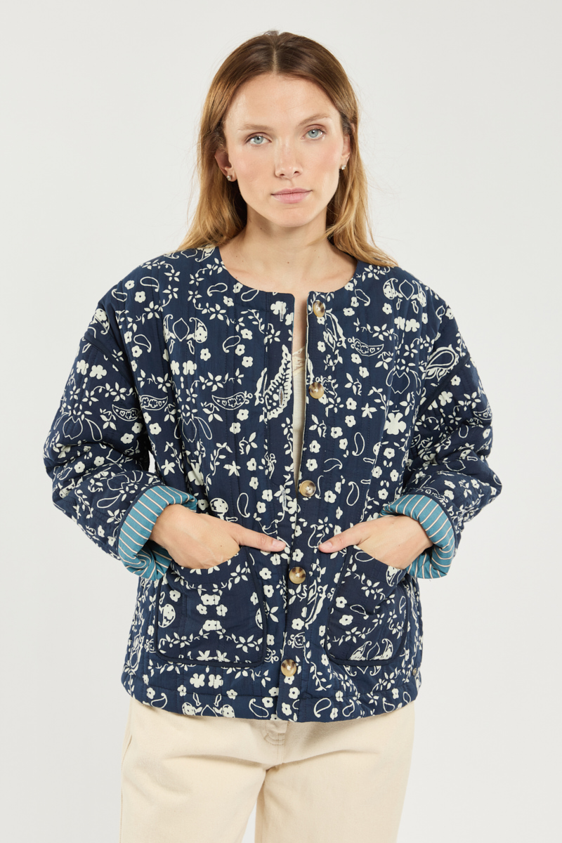 Veste matelassée réversible - coton, TERRE & MER
