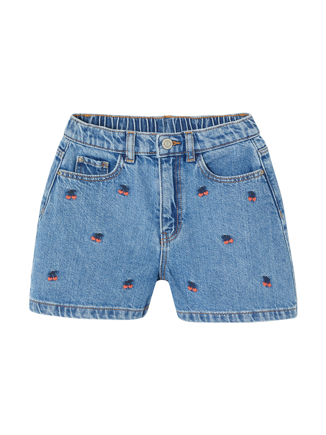 Short brodé, VERTBAUDET