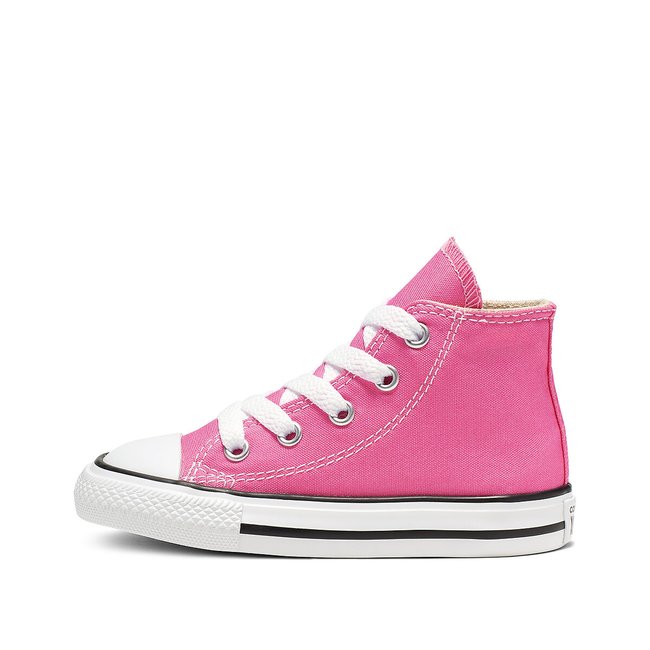 Kids chuck taylor all star core canvas high top trainers , pink, Converse |  La Redoute