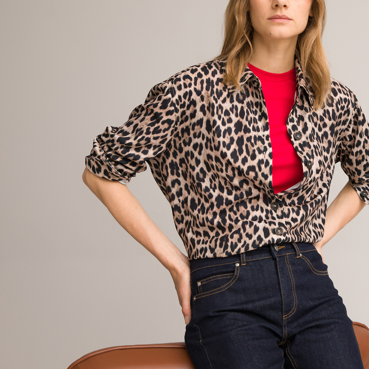 La Redoute Fille Vêtements Chemisiers & Tuniques Chemisiers Chemise ample imprimé léopard 
