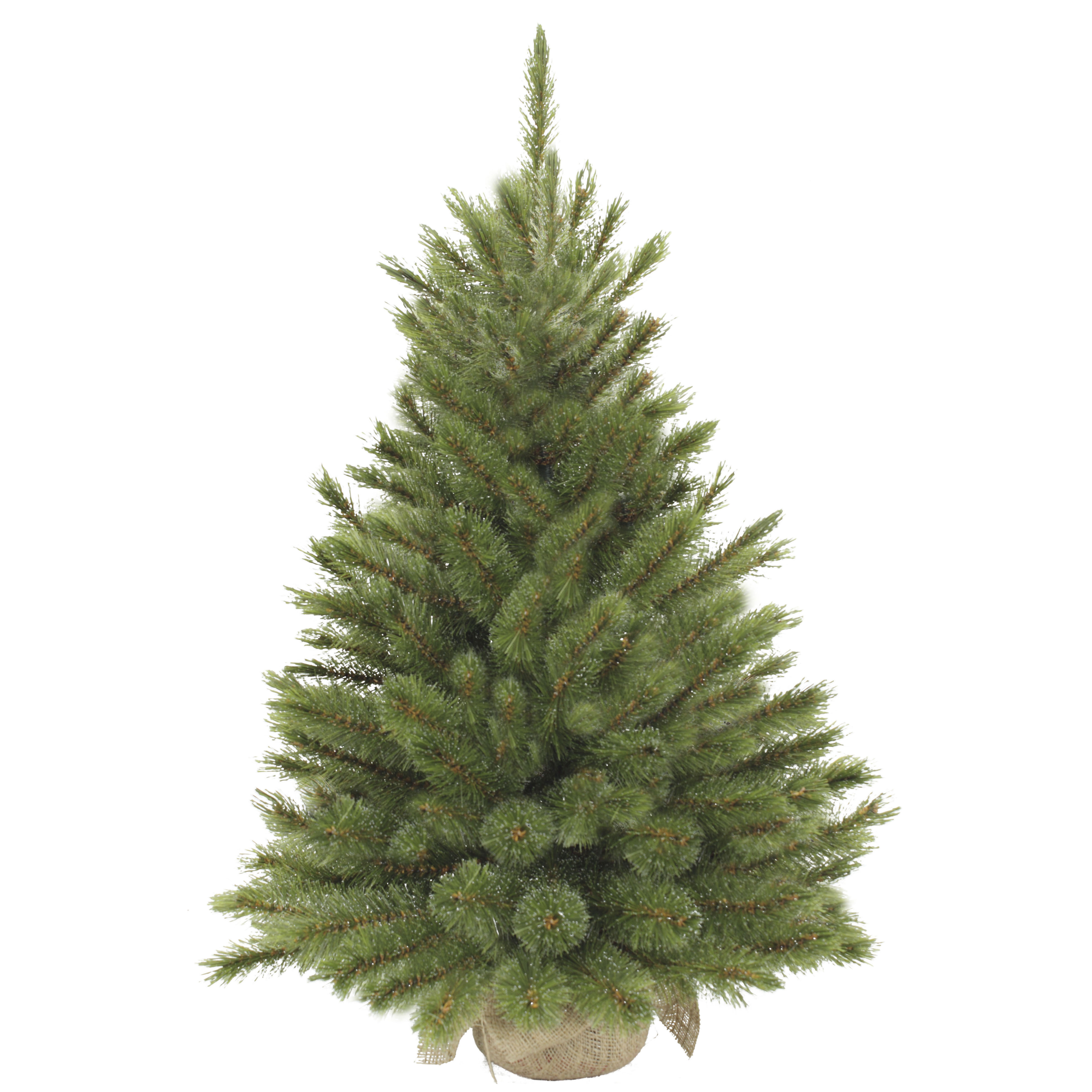 Sapin de Noël artificiel dans un sac en jute H90 cm FOREST FROSTED, TRIUMPH TREE