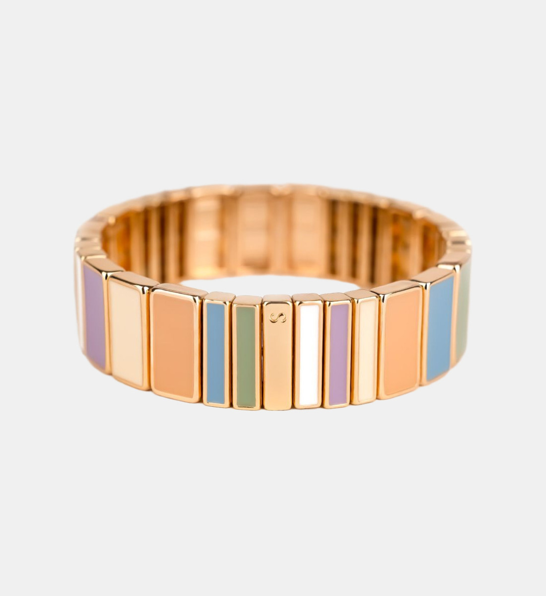 Bracelet larges facettes horizontales serties, SIMONE A BORDEAUX
