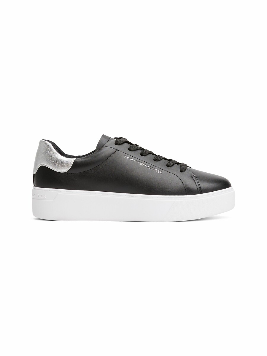 Tommy Hilfiger Zapatillas con plataforma de piel Court — photo 2