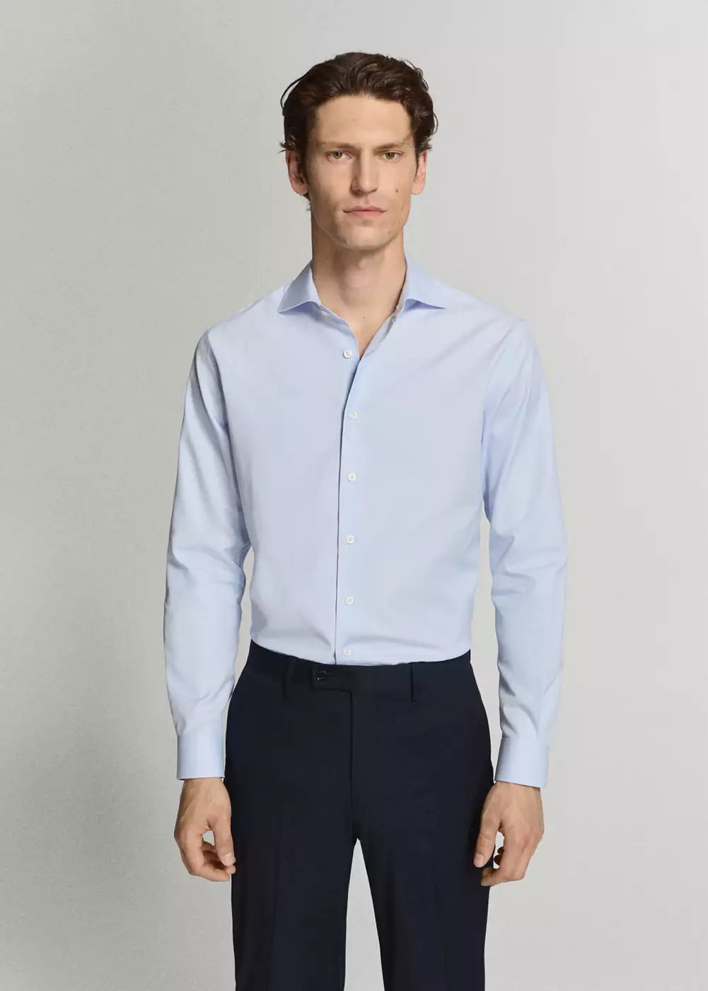 Chemise costume slim fit 100 % coton, MANGO MAN