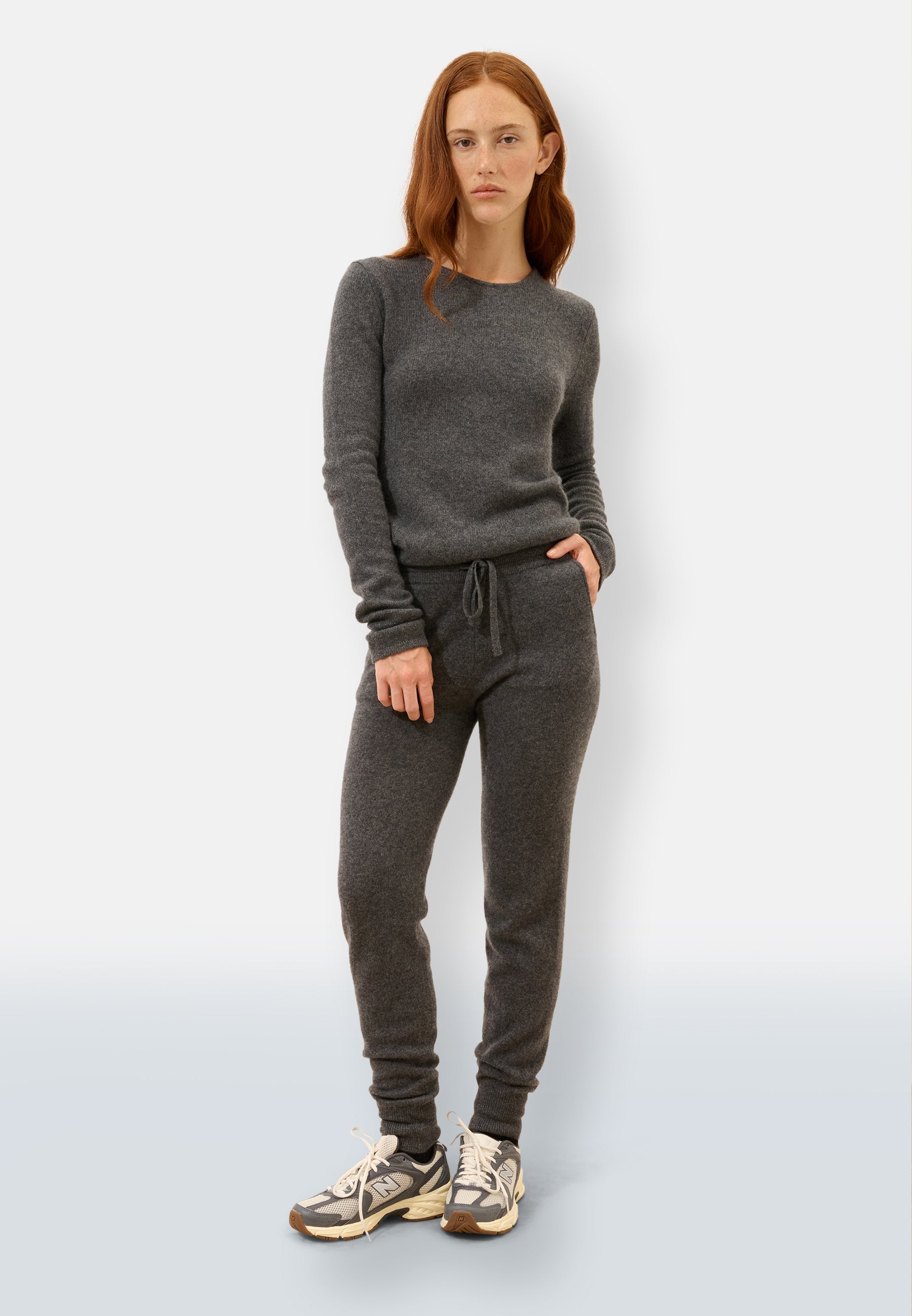 Jogging Anthracite Chiné Wendy, JUST CASHMERE