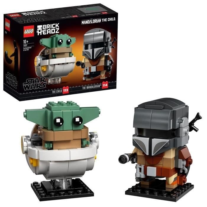 Lego® Brickheadz™ Star Wars™ 75317 Le Mandalorien Et L'enfant - Lego®, LEGO