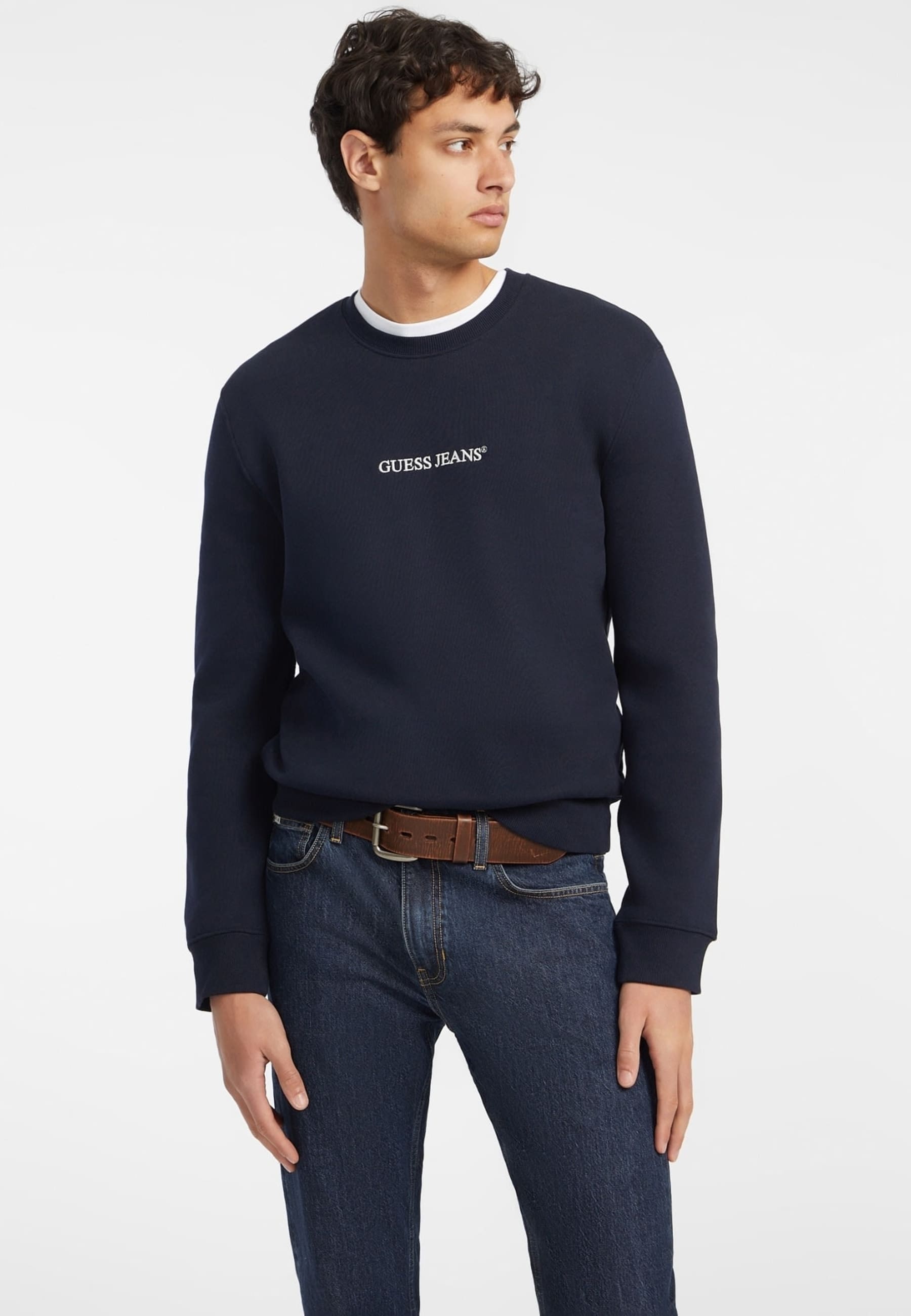 Sweat-Shirt Slim Brodé, GUESS JEANS