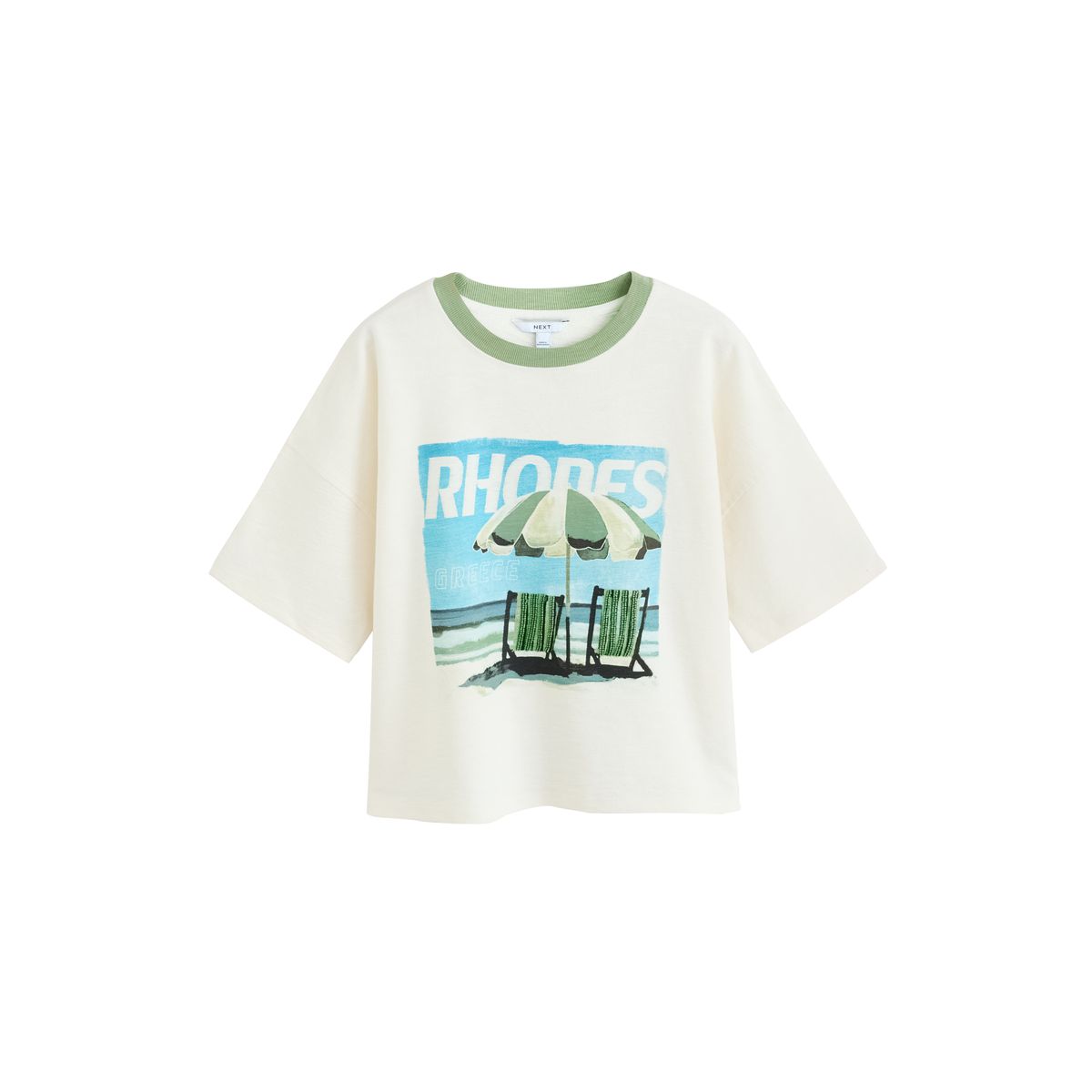 T-shirt droit à motif rhodes en été, NEXT