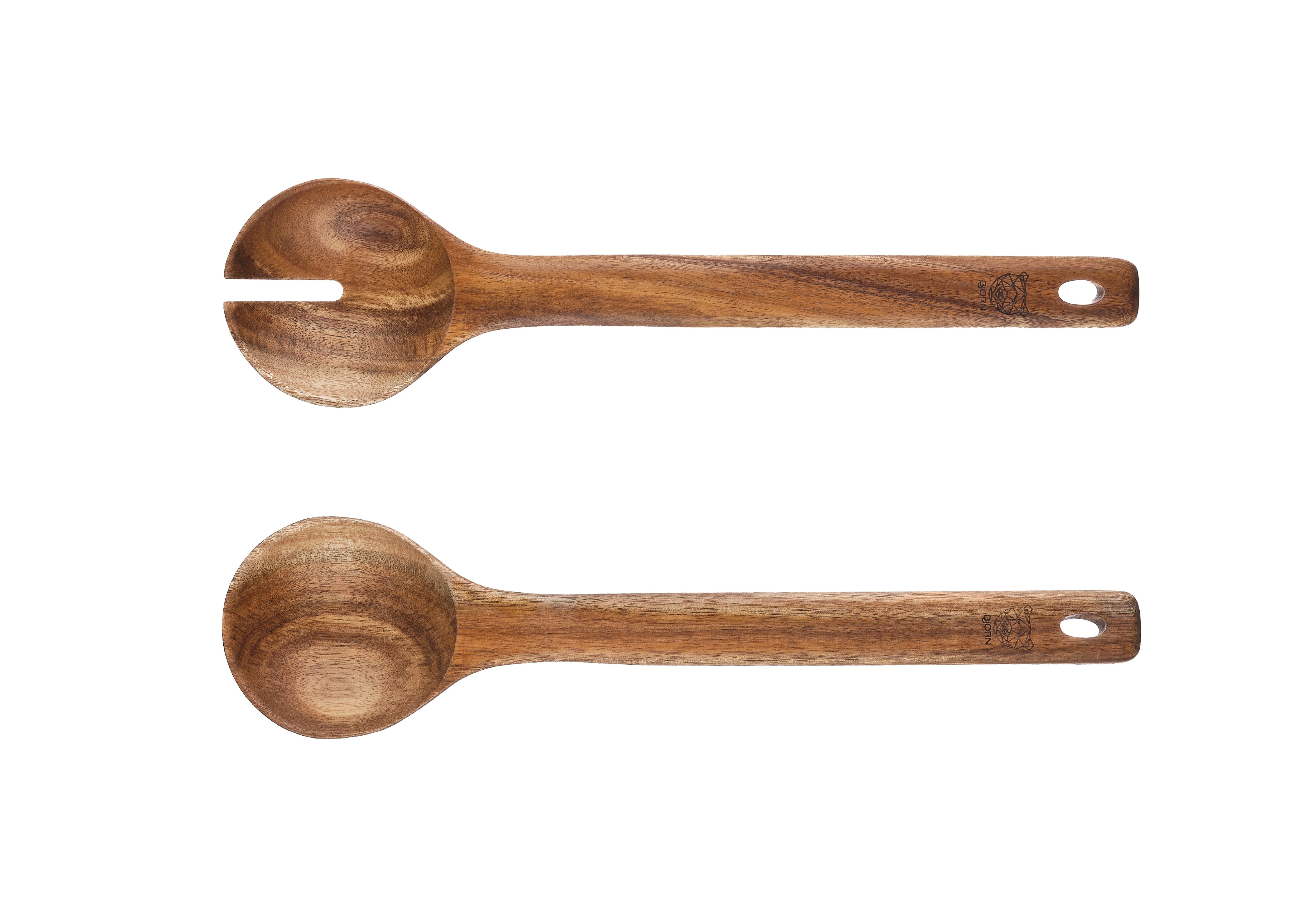 Lot de 2 couverts à salade en bois, OLLE, BJORN