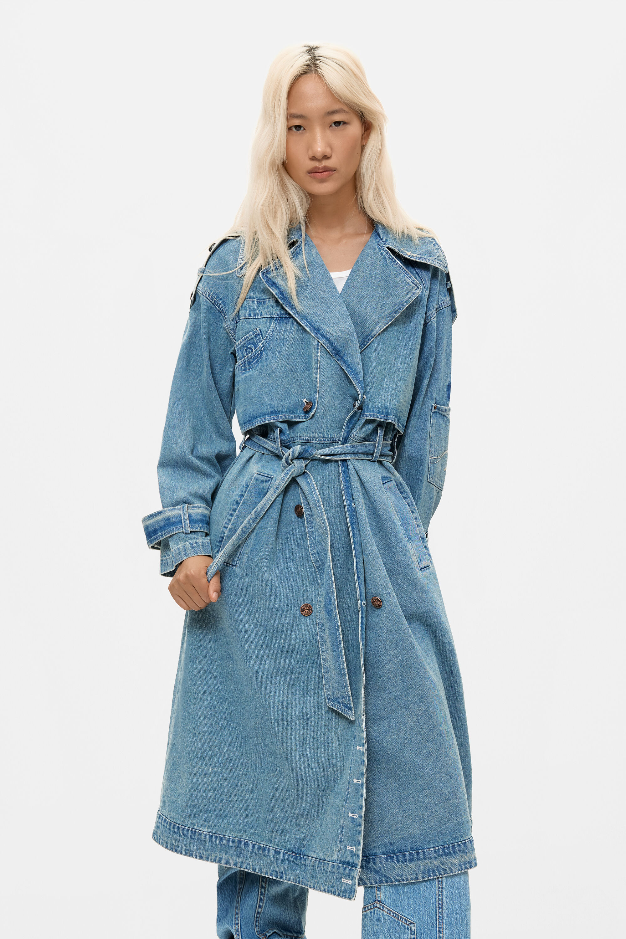 Gabardine en jean en coton, DESIGUAL