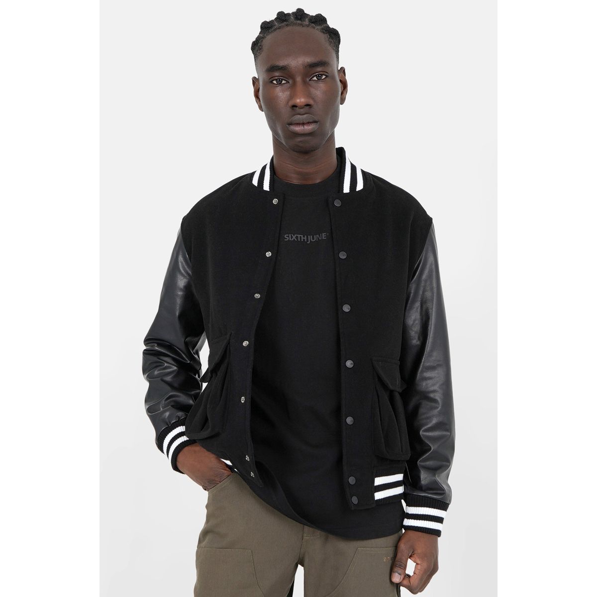 Veste best sale teddy noir