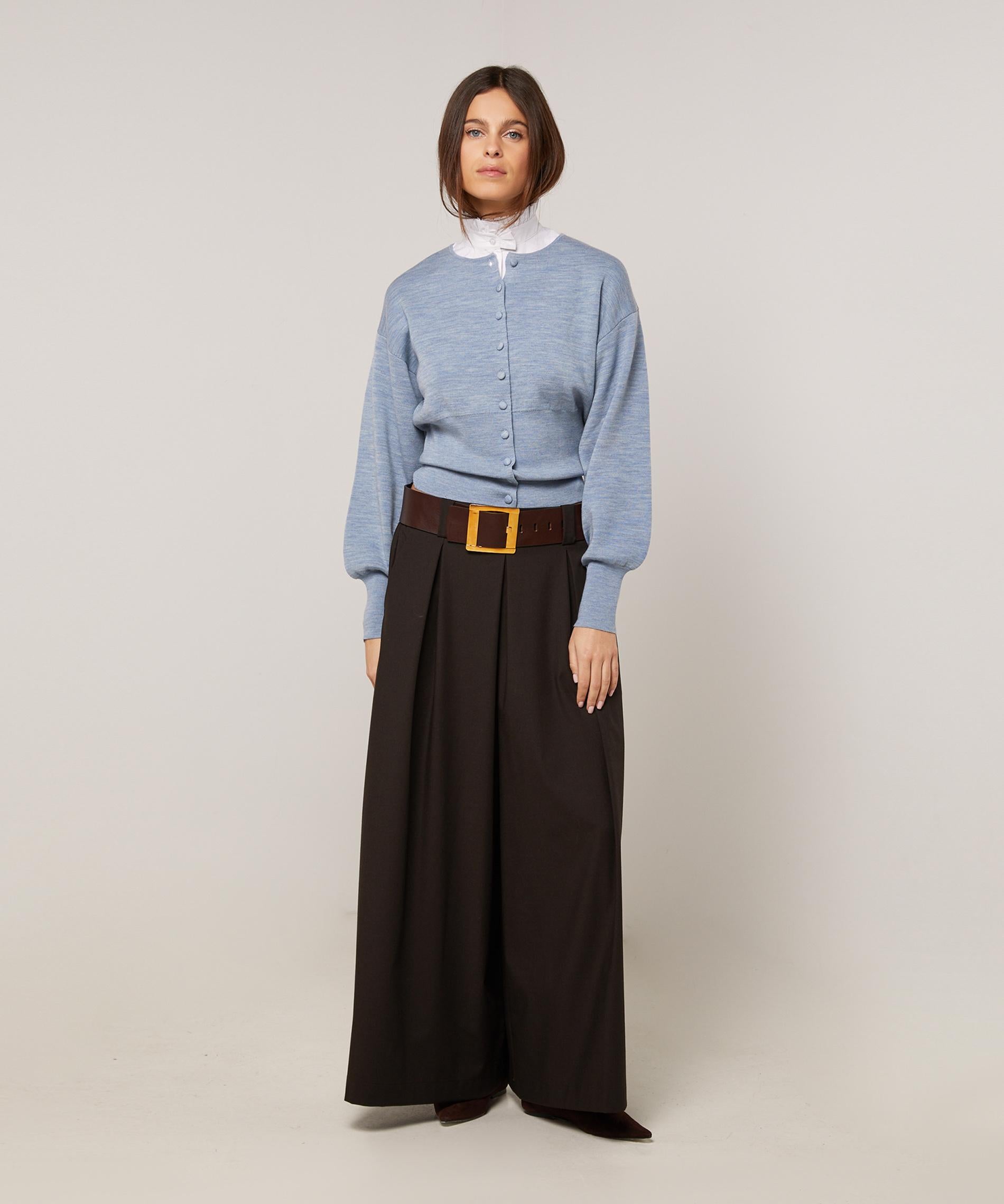 Gilet court manches bouffantes en laine, RODIER