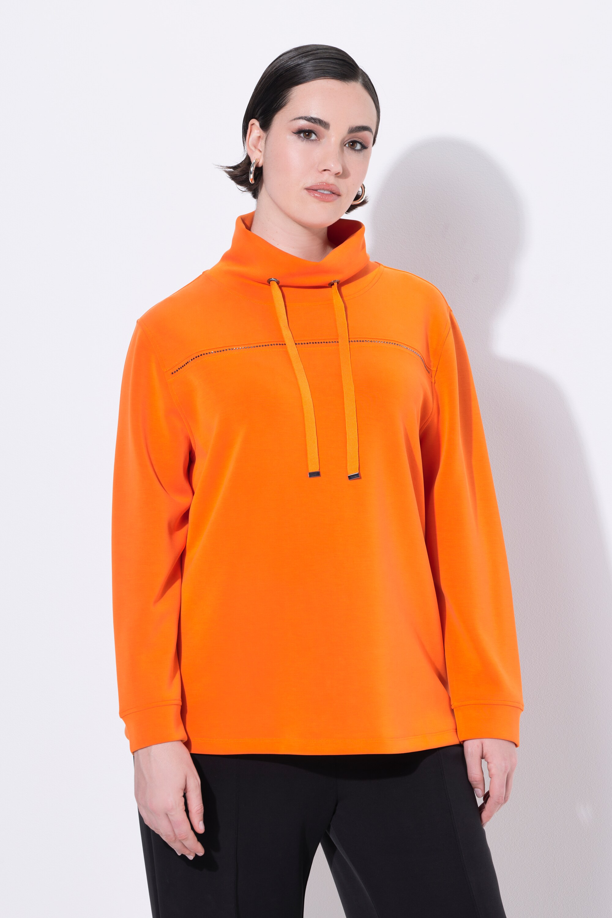 Sweat-shirt avec strass fantaisie, ULLA POPKEN