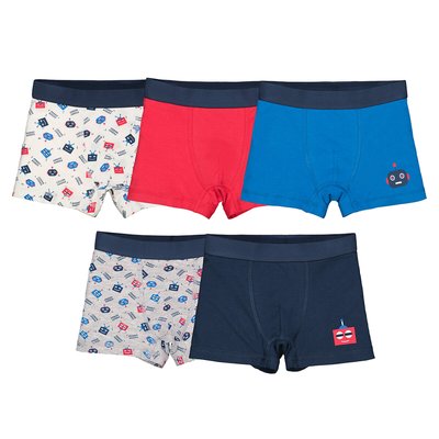 5er-Pack Boxershorts, Roboter LA REDOUTE COLLECTIONS