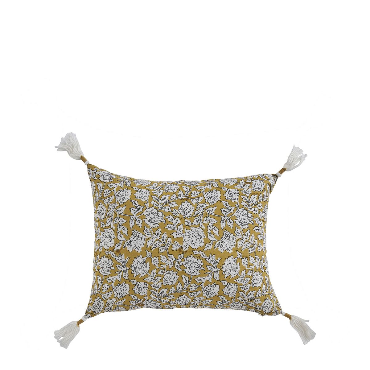 Housse de coussin en coton, BLANC D’IVOIRE