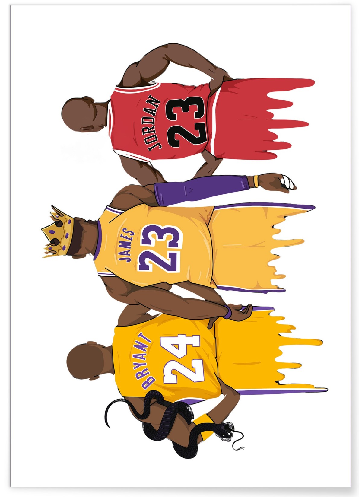 Affiche Legends - Jordan, Bryant et James, L'AFFICHERIE