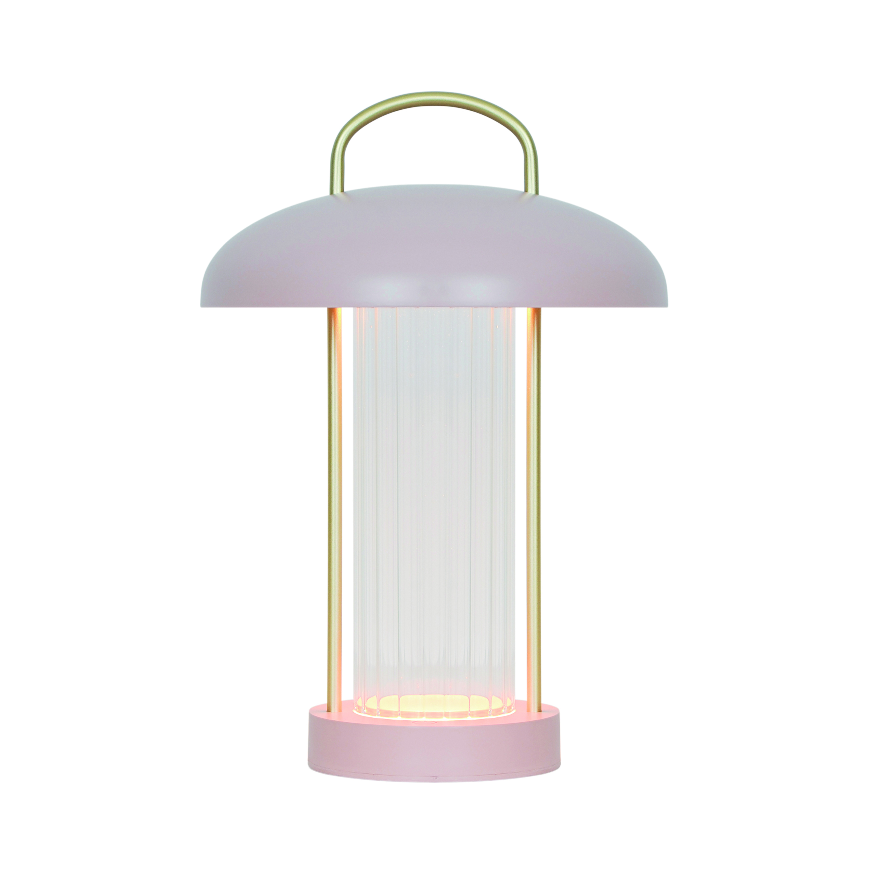 Baladeuse lampe sans fil - rechargeable en métal et verre cannelé, MIRANO, NORDLUX