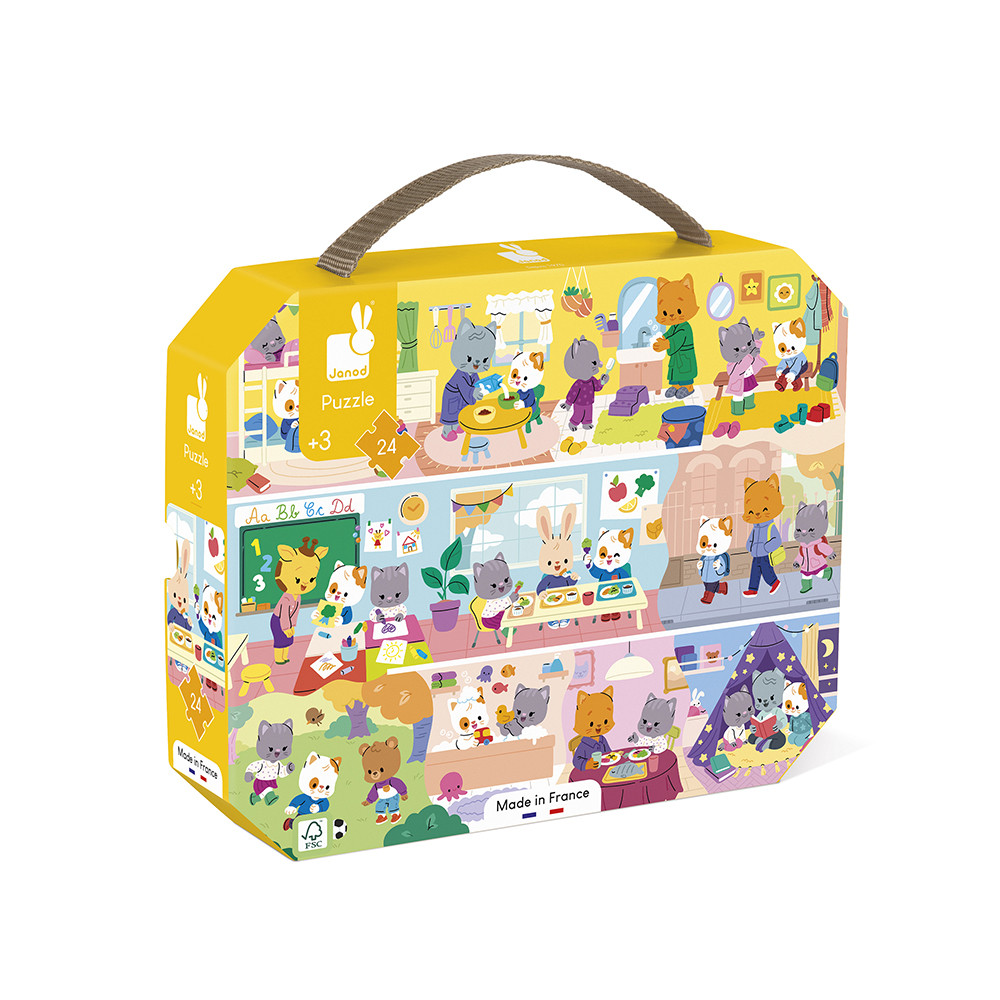 Puzzle Éducatif 24 Pcs Rituels De La Journée, JANOD