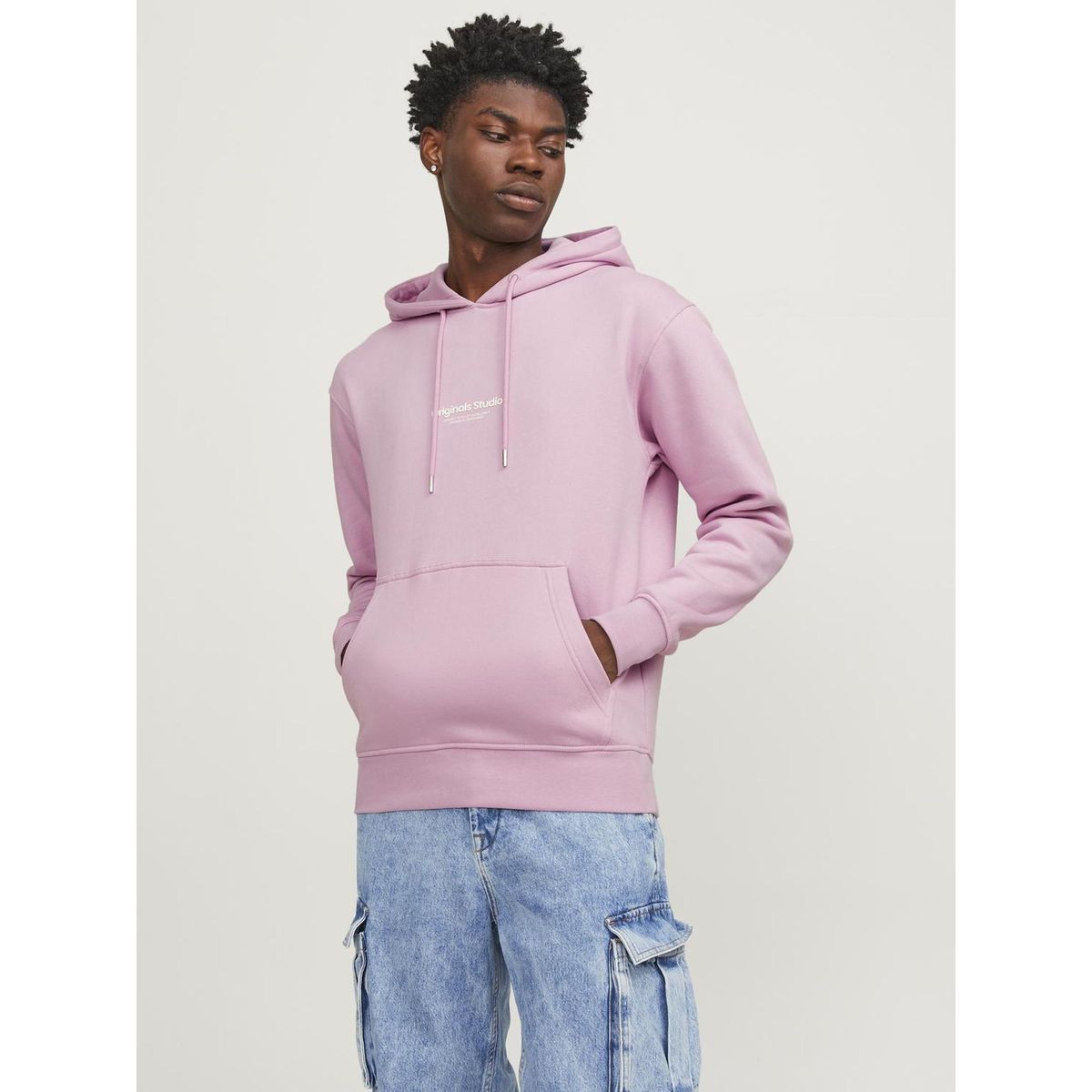 Pull a capuche rose top