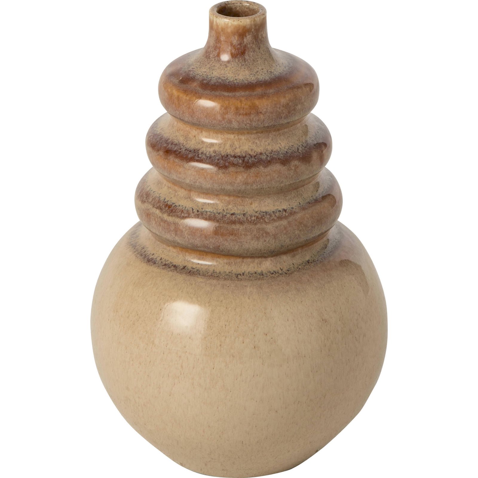 Vase en poterie au relief sculptural, RECOLLECTION