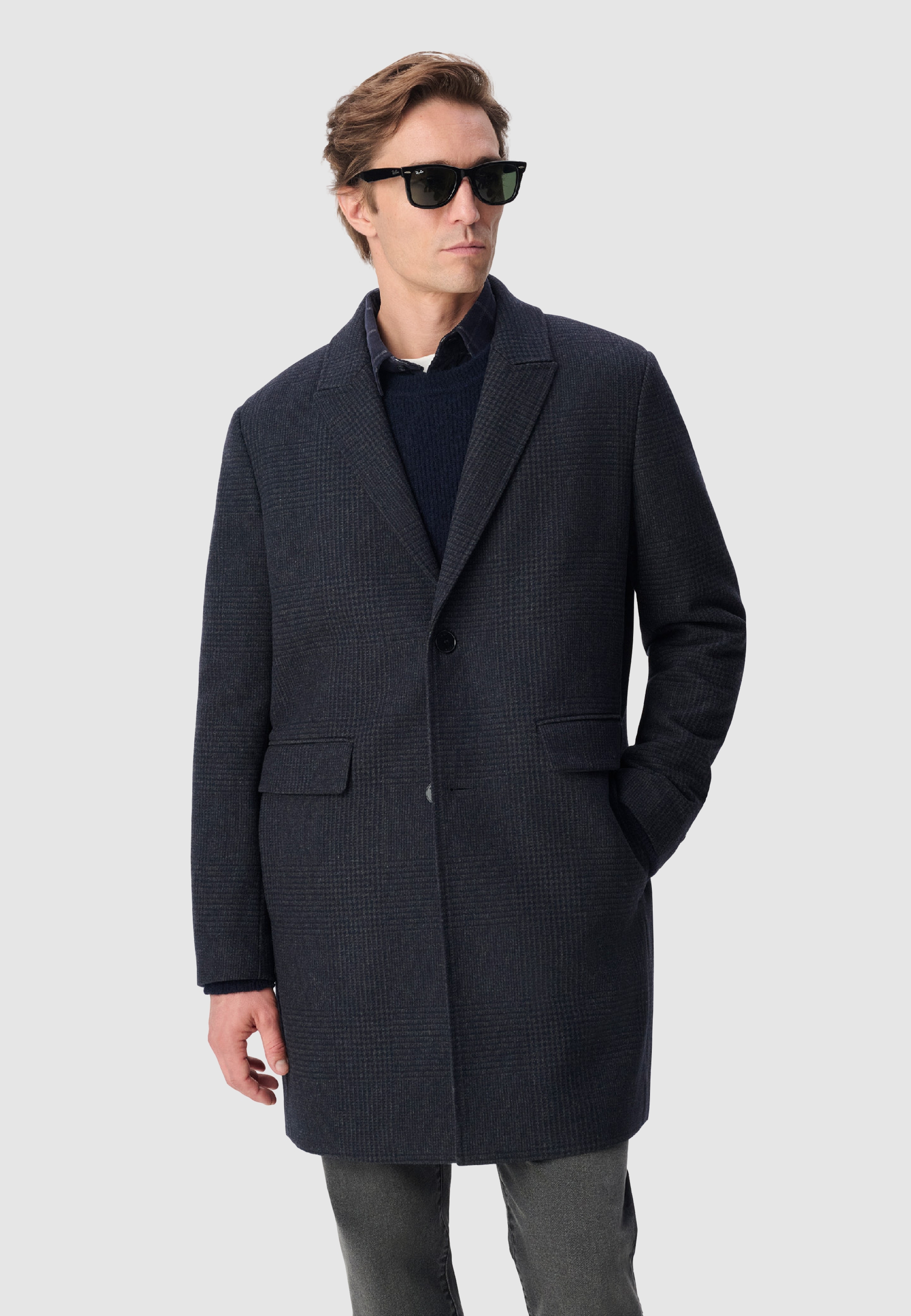 Manteau lainage motif prince-de-galles, IKKS