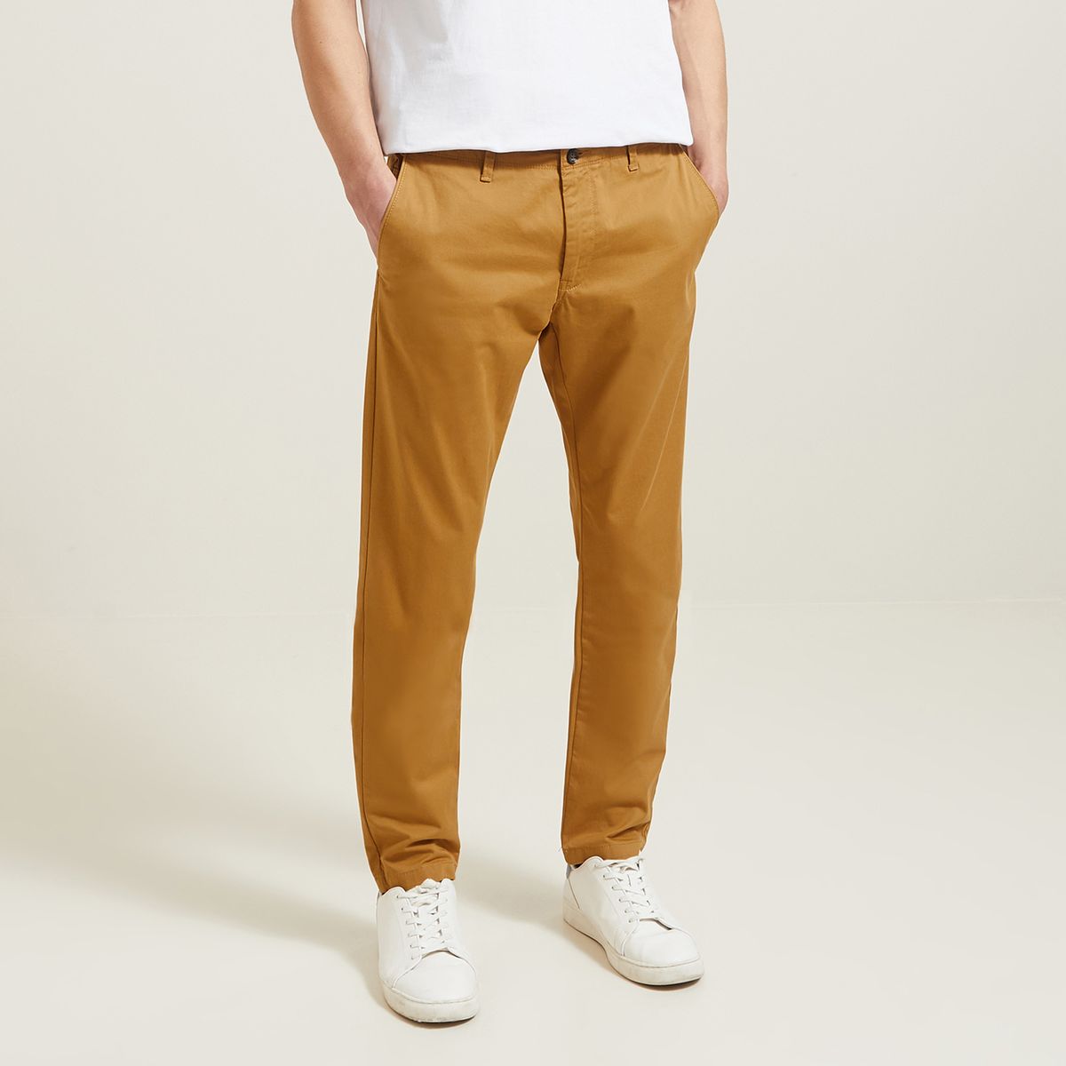 Pantalon chino homme jaune moutarde La Redoute