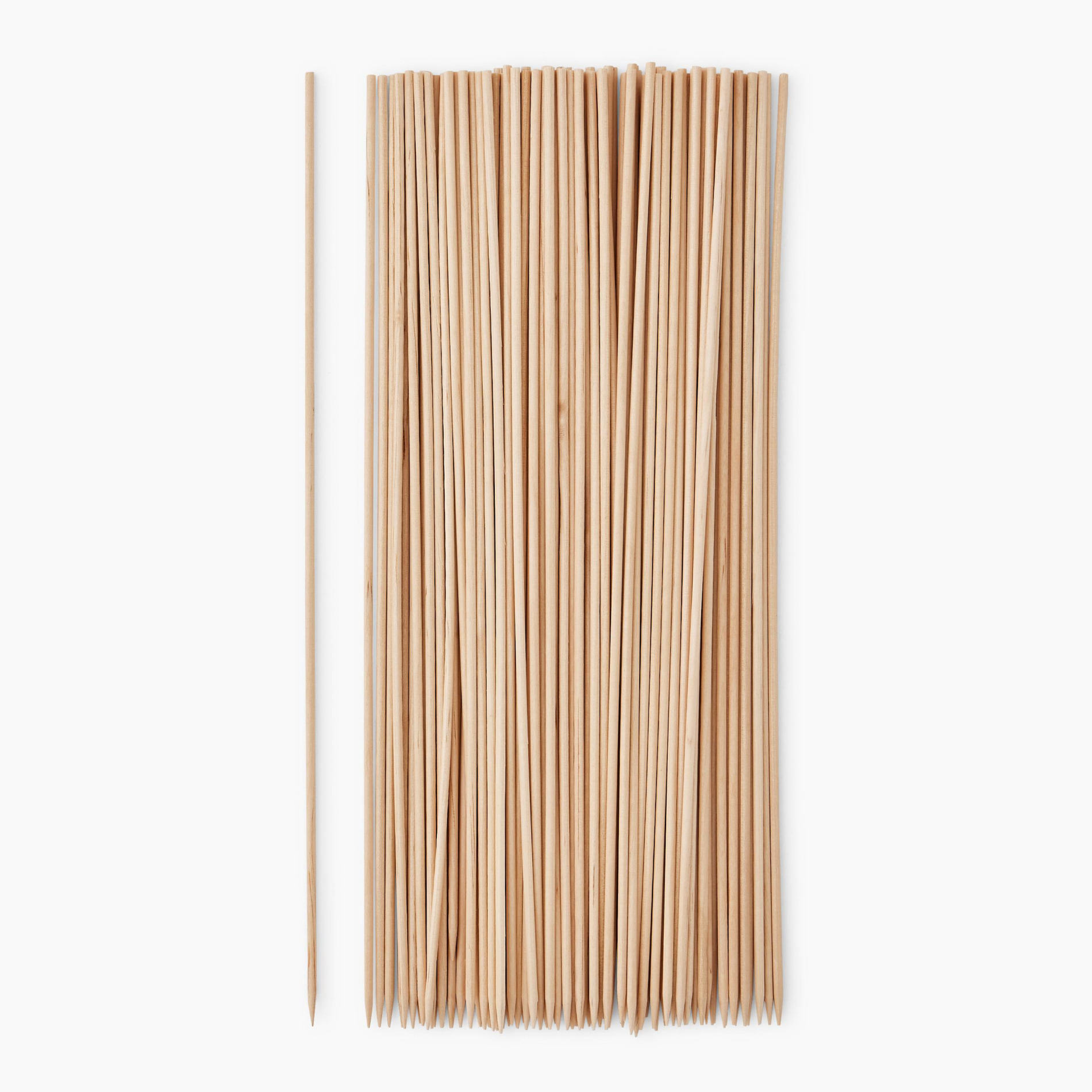 100 brochettes, 25cm, bois de hêtre, MONOPRIX MAISON