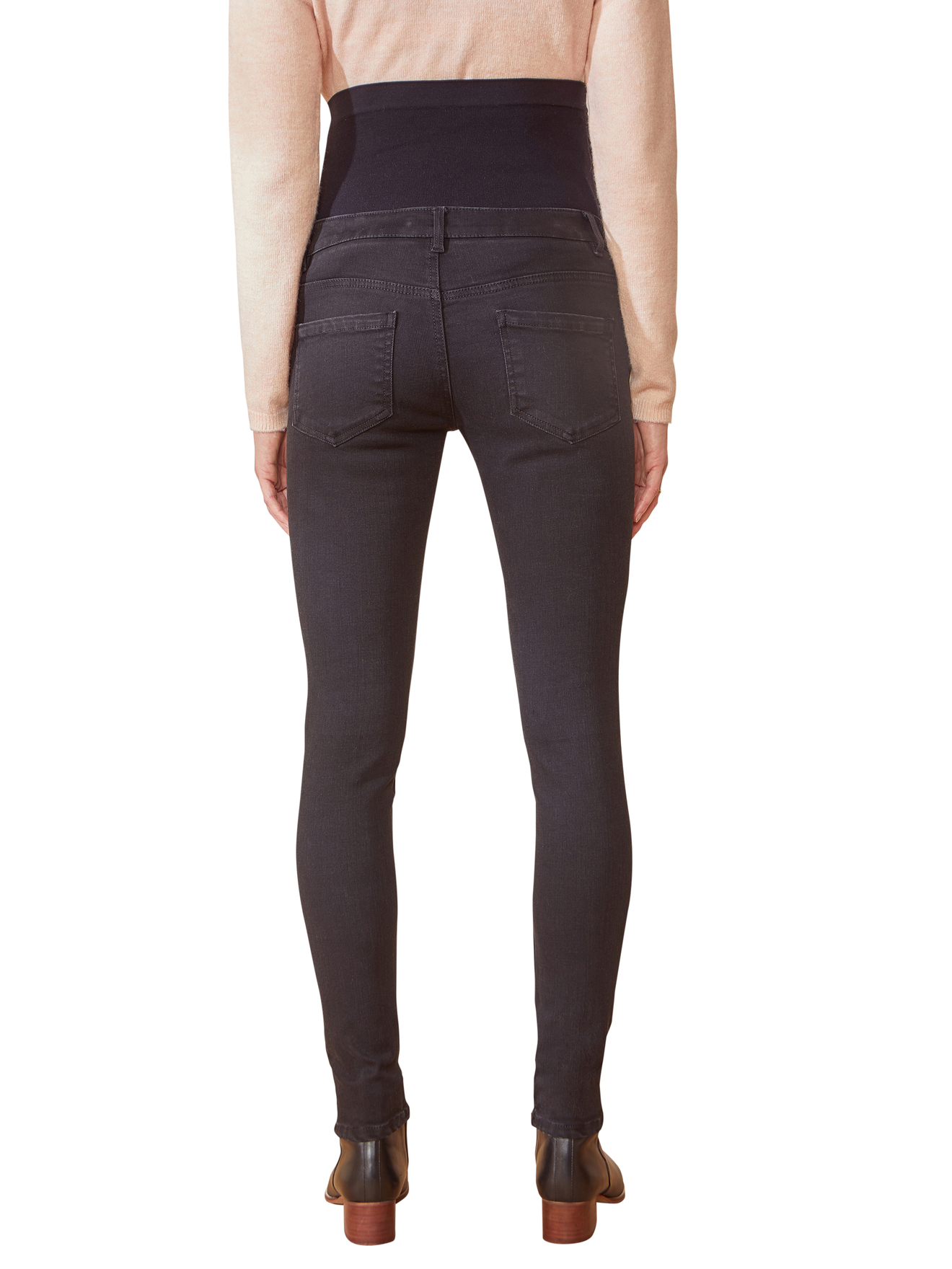 Jean Skinny Grossesse Vertbaudet - Bandeau Sans Couture Dénim Brut Ajustable
