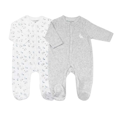 Lot pyjamas bébé - Velours lapinou LES KINOUSSES