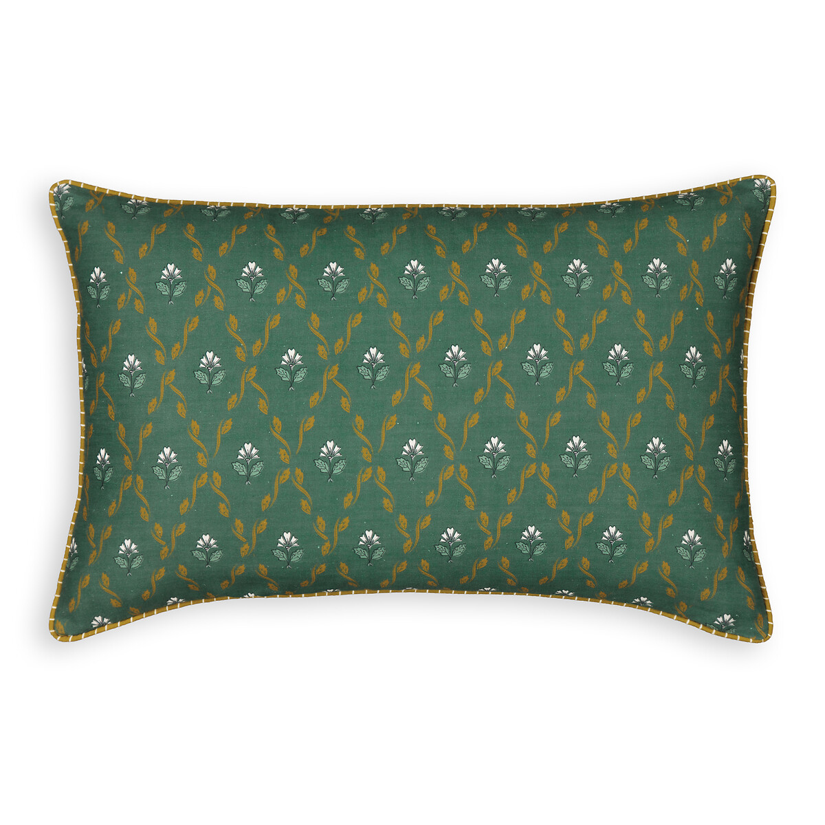Emeline Floral 100% Cotton Rectangular Cushion Cover