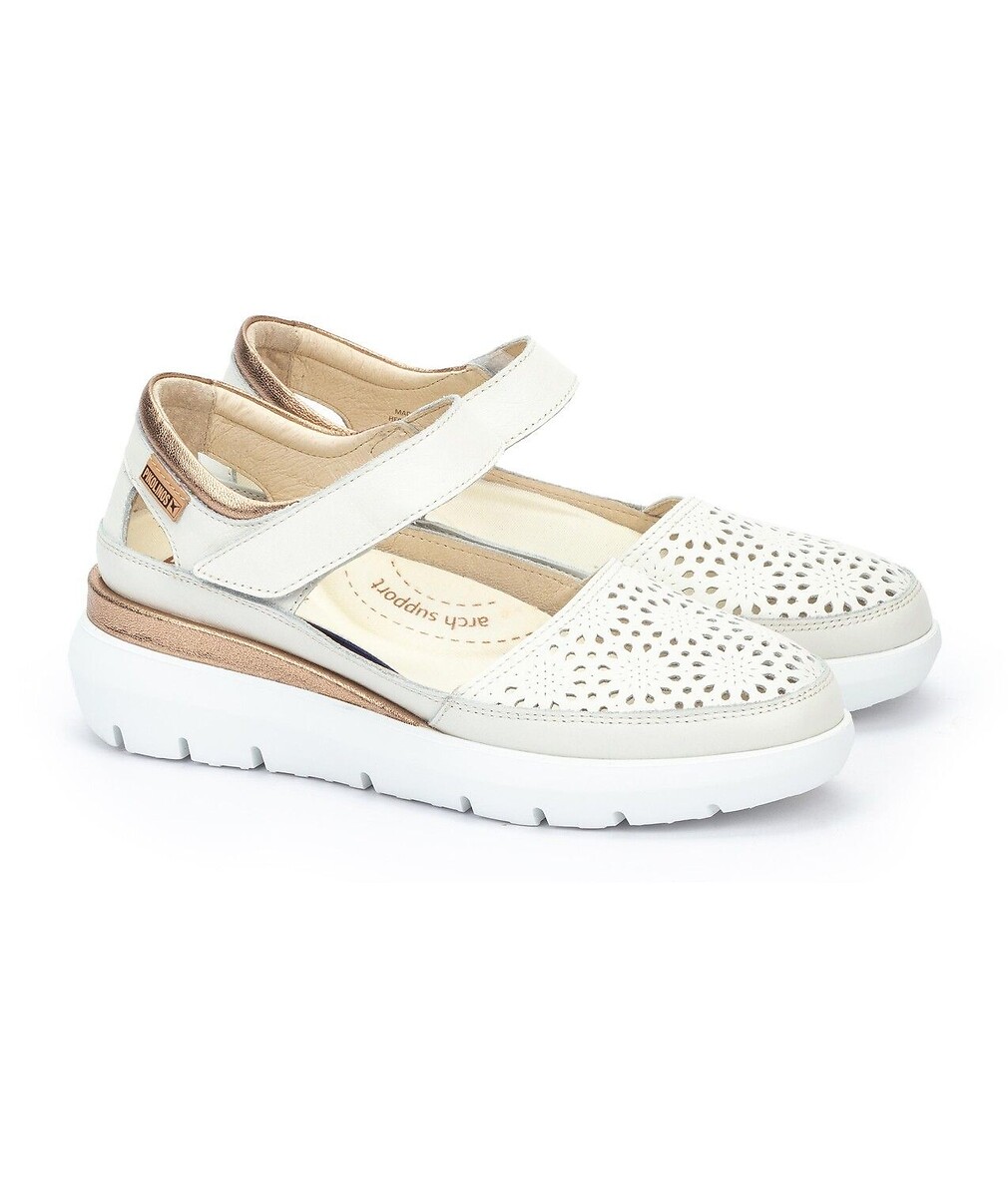 Rueda leren schoenen met sleehak