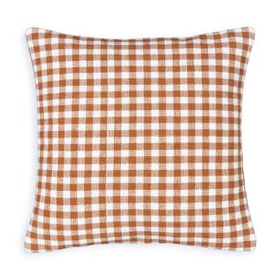 Edith 40 x 40cm Gingham 100% Cotton Cushion Cover LA REDOUTE INTERIEURS