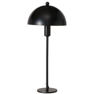 Lampe à poser champignon en métal noir 18x18x41cm