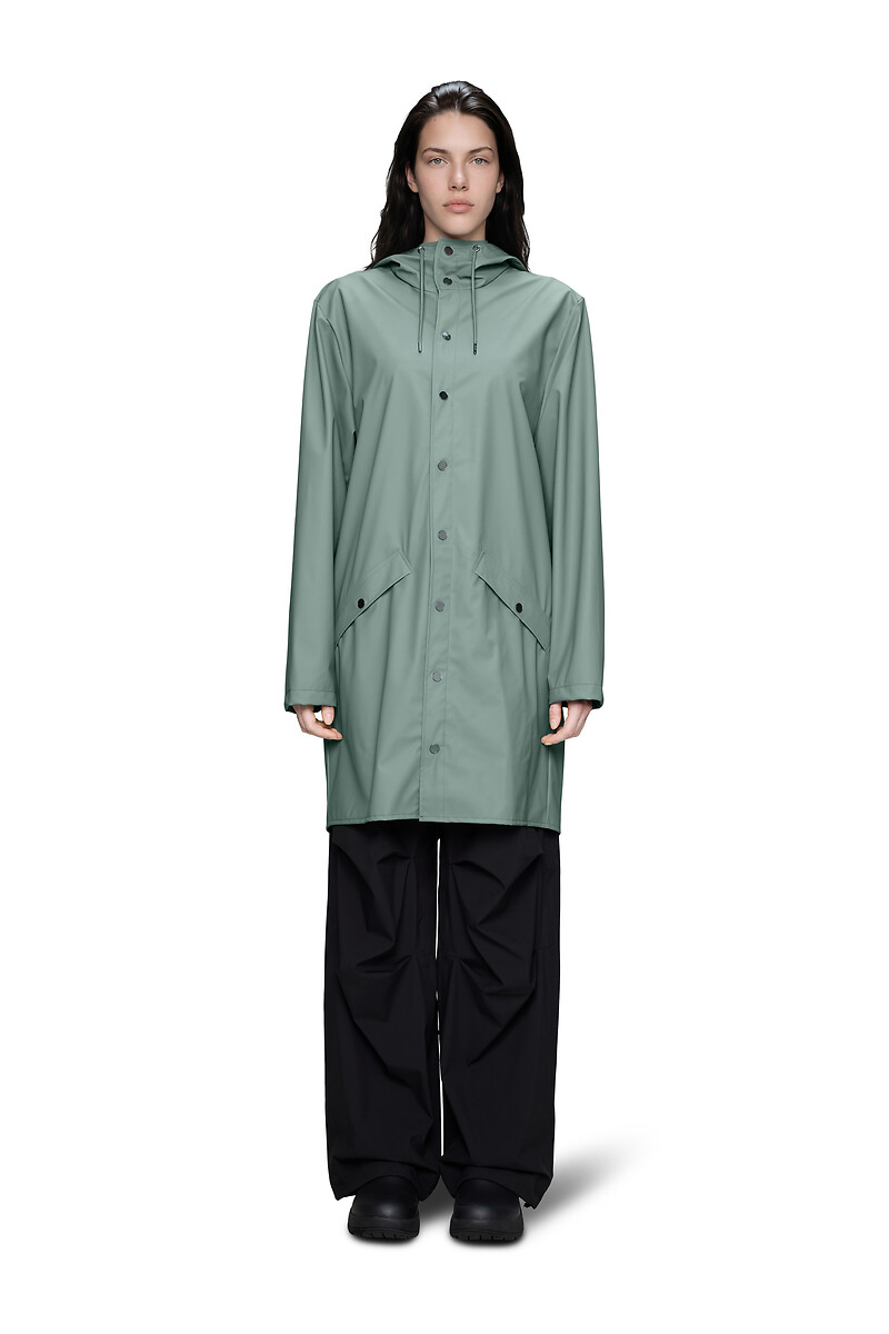 Giacca impermeabile con cappuccio, unisex, MI-LONG JACKET, RAINS