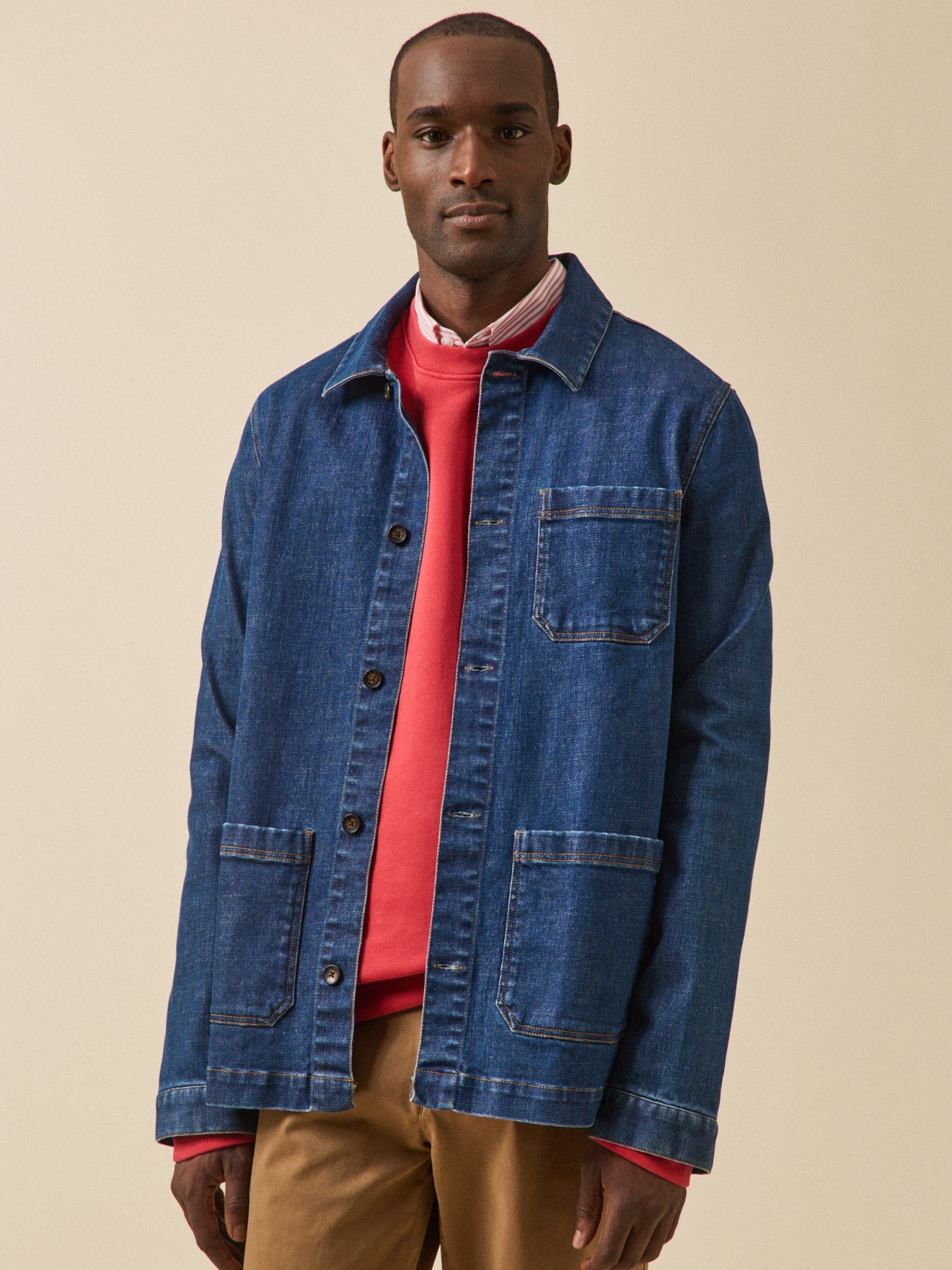 Veste worker  denim coton recyclé, CYRILLUS