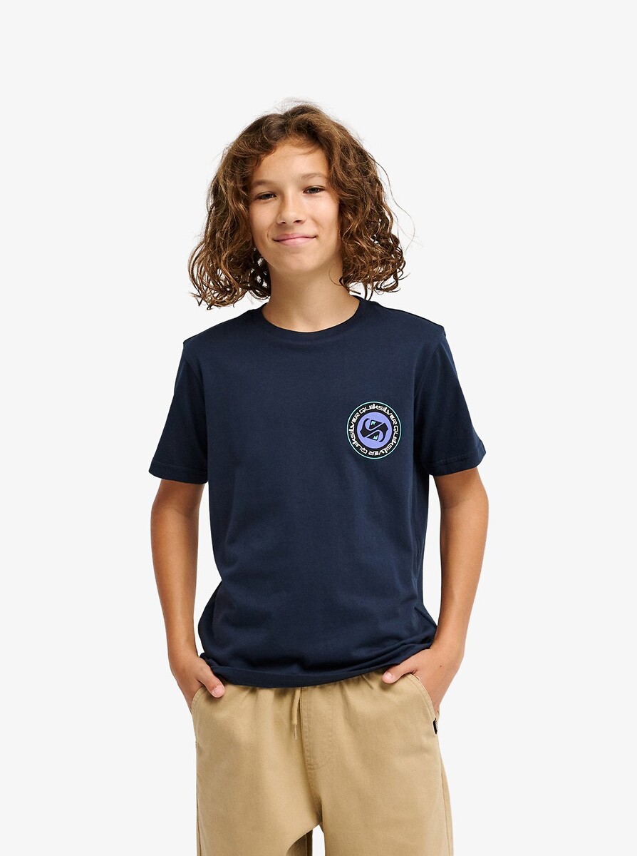 T-shirt met korte mouwen en opdruk op de rug, QUIKSILVER