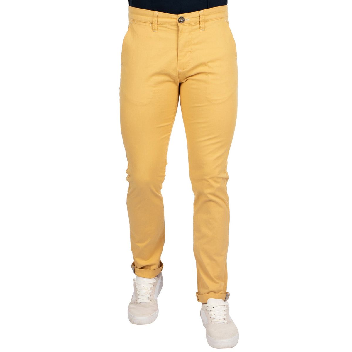 Pantalon chino hotsell jaune homme