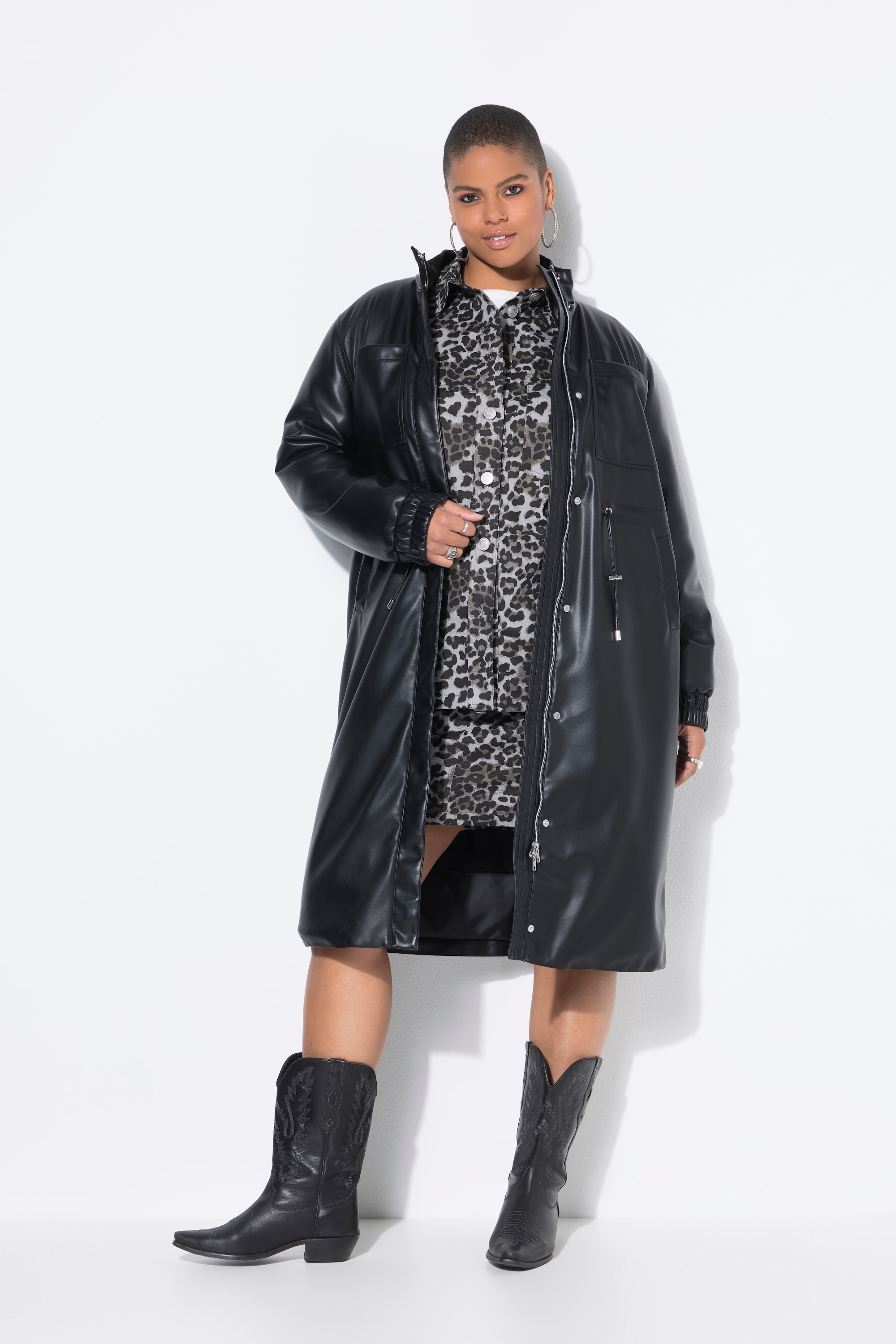 Manteau en simili. Cordon de serrage à la, STUDIO UNTOLD
