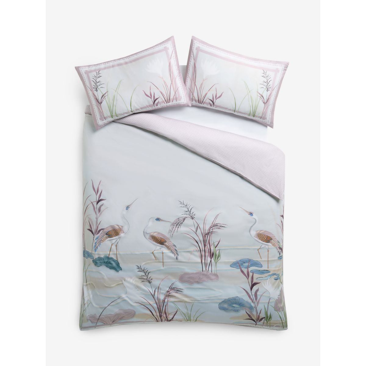 Housse de couette et taie d'oreiller 300 fils, NEXT