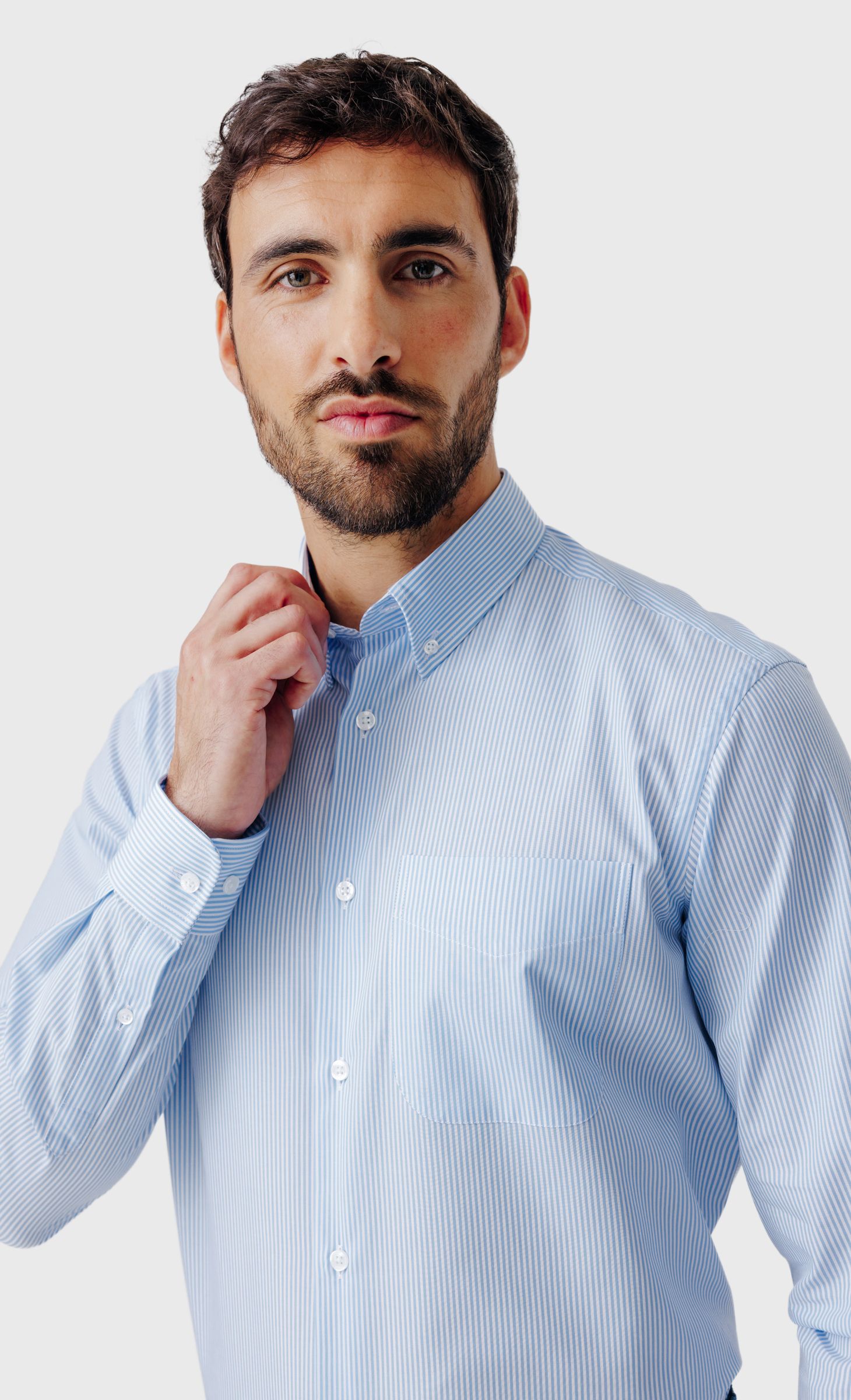 Chemise Regular fit easy care à rayures, ACROSS