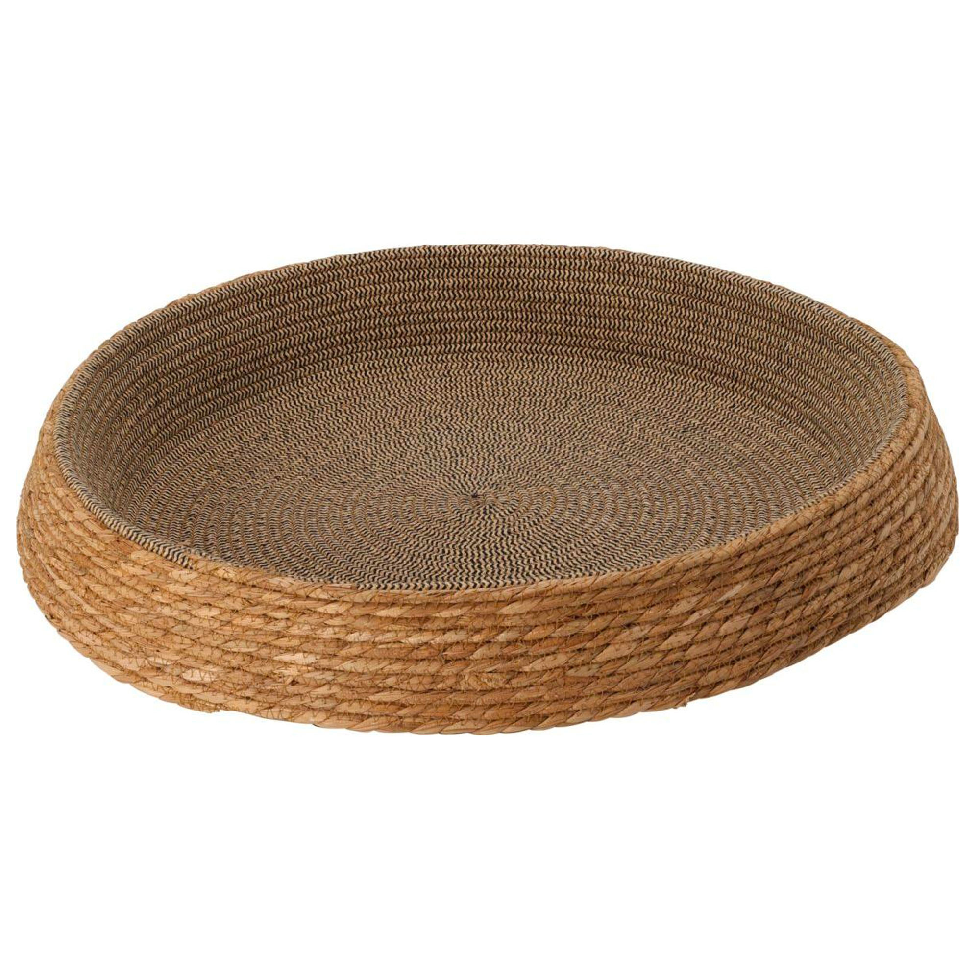 Panier pour chien ou chat en rotin tressé 60x60x10cm, WADIGA